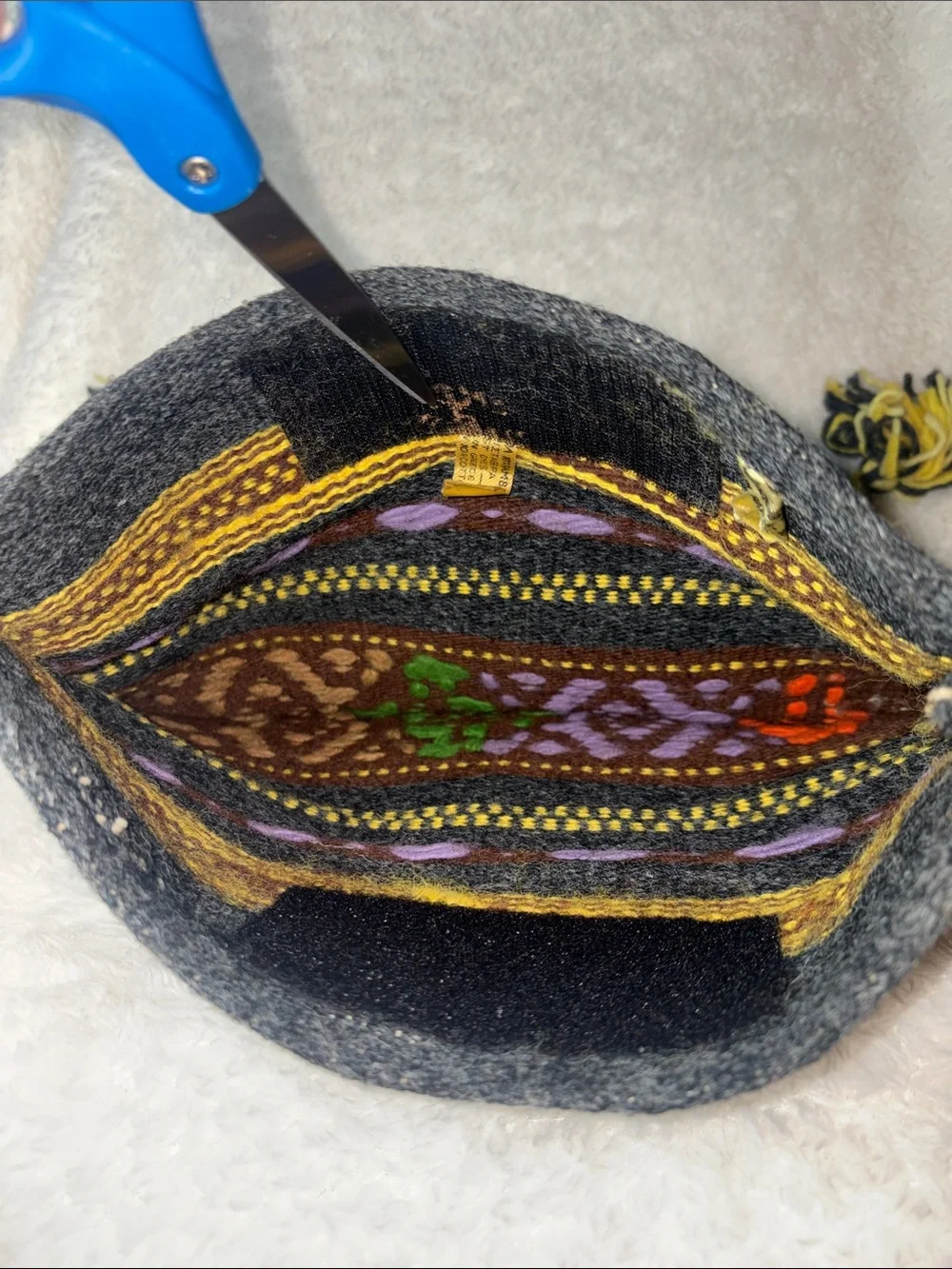 Vintage Mid Century Greek Tagari Shoulder Bag Mantae Arachova Woven Wool Boho